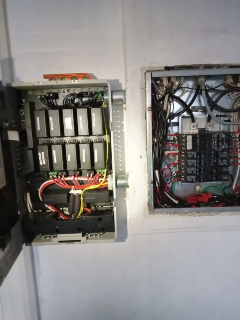 Electrical panel upgrade completed for Indoor Lighting Installation in Thompson's Station